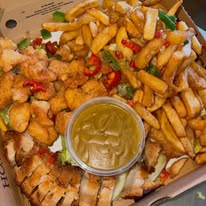 Loaded salt and chilli chips